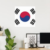 Zuid-Korea-vlaggenembleem Poster (Thuiskantoor)
