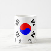zuid - korea - vlaggenland koreaanse tekstnaam koffiemok (Center)