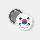 Zuid-Korea Vlagmagneet Magneet (Voorkant / Achterkant)