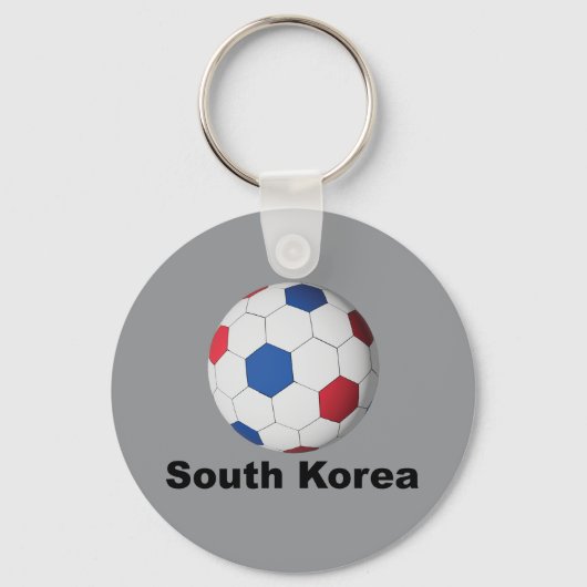 Zuid-Korea Voetbal Sleutelhanger (Voorkant)