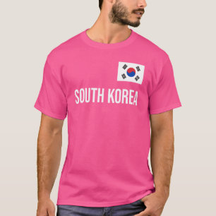 Zuid-Korea Vrouwen Mannen Kinder Zuid-Koreaanse vl T-shirt
