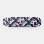Zuid-Korea Waving Flag Skateboard (Horizontaal)