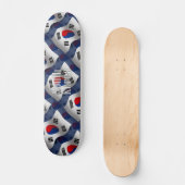 Zuid-Korea Waving Flag Skateboard (Voorkant)