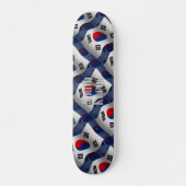 Zuid-Korea Waving Flag Skateboard (Voorkant)