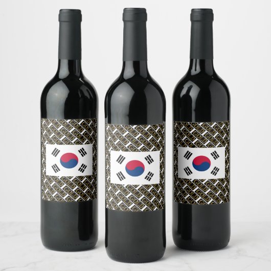 ZUID-KOREA WIJN ETIKET (Flessen)