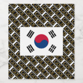 ZUID-KOREA WIJN ETIKET (Enkel label)