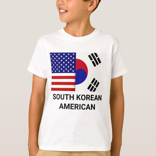 Zuid-Koreaans Amerikaans Shirt (Voorkant)