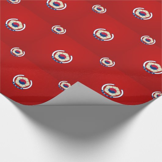 Zuid-Koreaans embleem Cadeaupapier (Hoek)