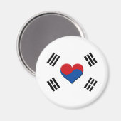 Zuid-Koreaans hart Magneet (Voorkant / Achterkant)