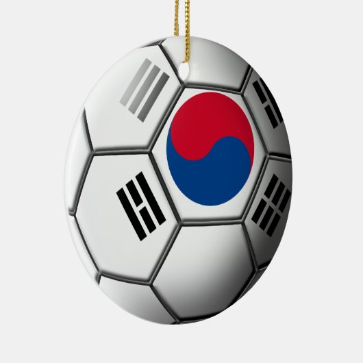 Zuid-Koreaans voetbalornament Keramisch Ornament (Rechts)