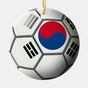 Zuid-Koreaans voetbalornament Keramisch Ornament