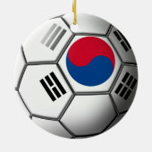 Zuid-Koreaans voetbalornament Keramisch Ornament (Achterkant)