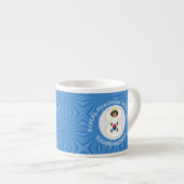 Zuid-Koreaanse Angel Hanukkah vlag gepersonaliseer Espresso Kop (Voorkant rechts)