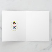 Zuid-Koreaanse Angel Hanukkah vlag gepersonaliseer Kaart (Binnen)