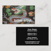 Zuid-Koreaanse dragon Art Namdaemun | Artiest van  Visitekaartje (Voorkant / Achterkant)