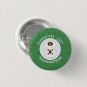 Zuid-Koreaanse engel Kerstmis Vlag Persoonlijk Ronde Button 3,2 Cm (Voorkant /achterkant)