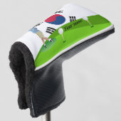 Zuid-Koreaanse golfer Golfheadcover (3/4 voorkant)