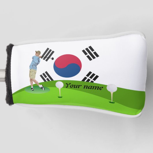 Zuid-Koreaanse golfer Golfheadcover (Voorkant)