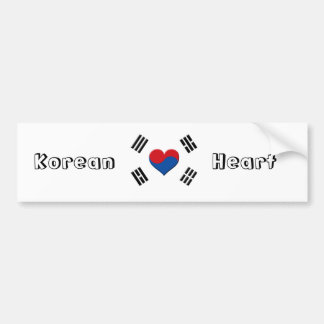 Zuid-Koreaanse Hart Bumpersticker