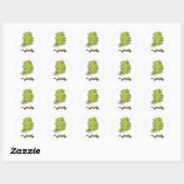Zuid-Koreaanse kaart Ronde Sticker (Vel)
