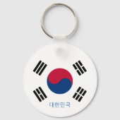 Zuid-Koreaanse mode, sport, Koreaanse vlag Sleutelhanger (Achterkant)