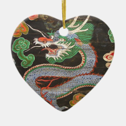 Zuid-Koreaanse Namdaemun Sungnyemun Dragon Keramisch Ornament (Voorkant)