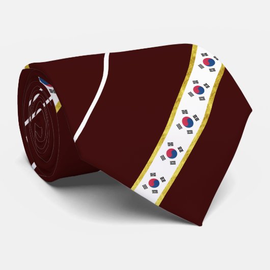 Zuid-Koreaanse strepenvlag Stropdas (Opgerold)