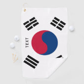 Zuid-Koreaanse vlag, aangepast golfcadeau Golfhanddoek (Insitu)