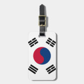 Zuid-Koreaanse vlag Bagagelabel (Voorkant verticaal)