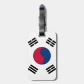 Zuid-Koreaanse vlag Bagagelabel (Achterkant verticaal)