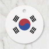 Zuid-Koreaanse vlag Bedankjes Labels (Achterkant)