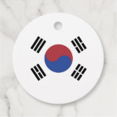 Zuid-Koreaanse vlag Bedankjes Labels (Voorkant)
