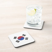 Zuid-Koreaanse vlag Bier Onderzetter (Rechterzijde)