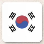 Zuid-Koreaanse vlag Bier Onderzetter (Voorkant)