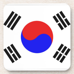 Zuid-Koreaanse vlag Bier Onderzetter