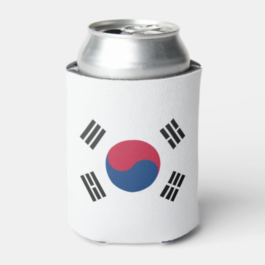 Zuid-Koreaanse vlag Blikjeskoeler (Blikje Voorkant)