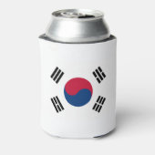 Zuid-Koreaanse vlag Blikjeskoeler (Blikje Achterkant)