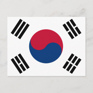 Zuid-Koreaanse vlag Briefkaart