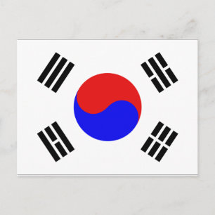Zuid-Koreaanse vlag Briefkaart