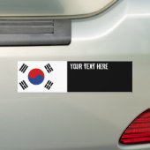 Zuid-Koreaanse vlag Bumpersticker (Op auto)