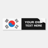Zuid-Koreaanse vlag Bumpersticker (Voorkant)
