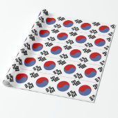 Zuid-Koreaanse vlag Cadeaupapier (Uitgerold)