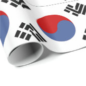 Zuid-Koreaanse vlag Cadeaupapier (Rol Hoek)