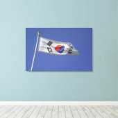 Zuid-Koreaanse vlag Canvas Afdruk (Insitu (Houten vloer))