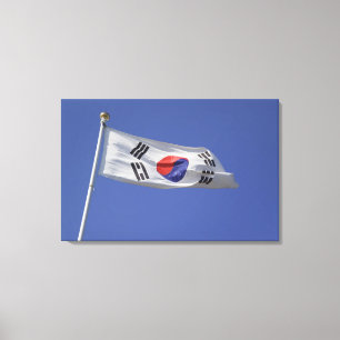 Zuid-Koreaanse vlag Canvas Afdruk