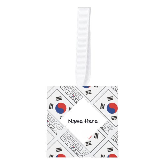 Zuid-Koreaanse vlag Decoratie (Voorkant)