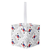 Zuid-Koreaanse vlag Decoratie (Achter hoekig)