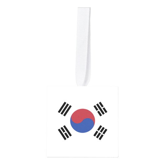 Zuid-Koreaanse vlag Decoratie (Voorkant)