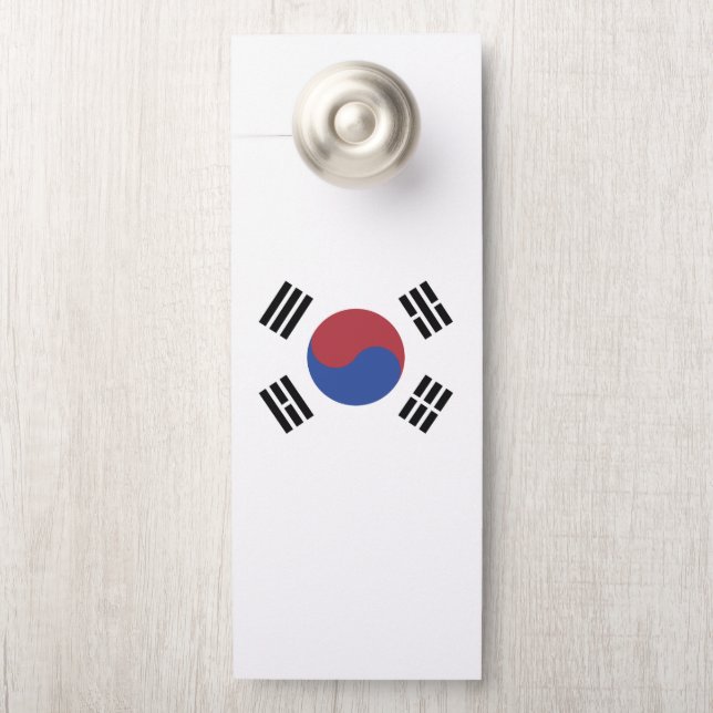 Zuid-Koreaanse vlag Deurhanger (Op knop)