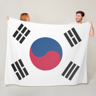 Zuid-Koreaanse vlag Fleece Deken
